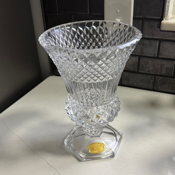 Val St Lambert Other - Vintage Val Saint Lambert crystal vase, in the Wagram pattern made in Belgium